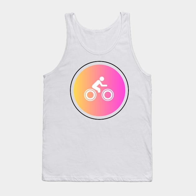 Cycling Modern Design Tank Top by Hastag Pos